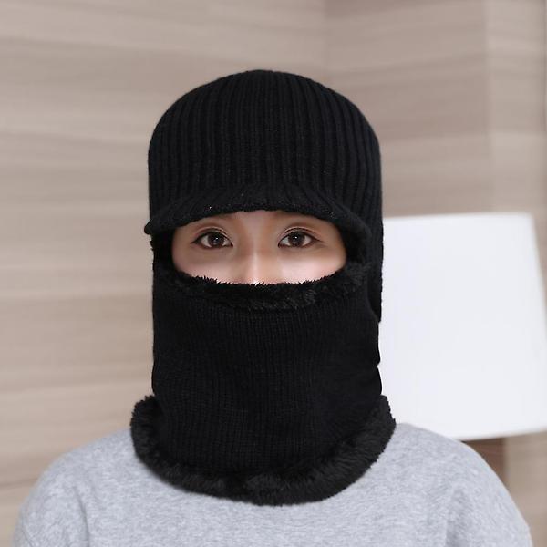 브리드 넥워머 털모자(블랙) (남녀공용)