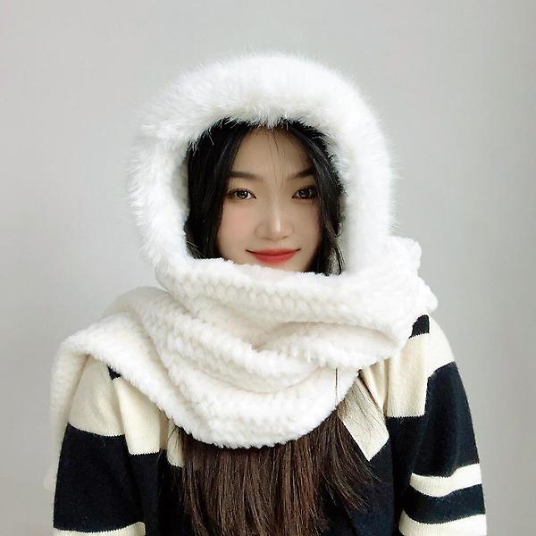  코지데잇 후드 머플러(화이트)