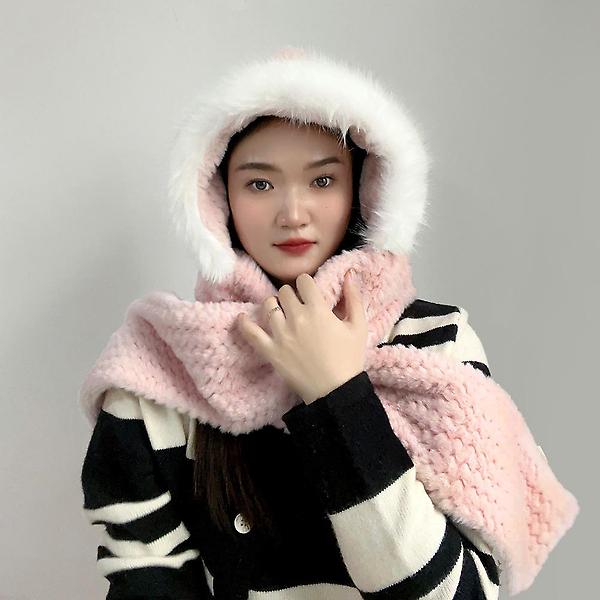  코지데잇 후드 머플러(핑크)