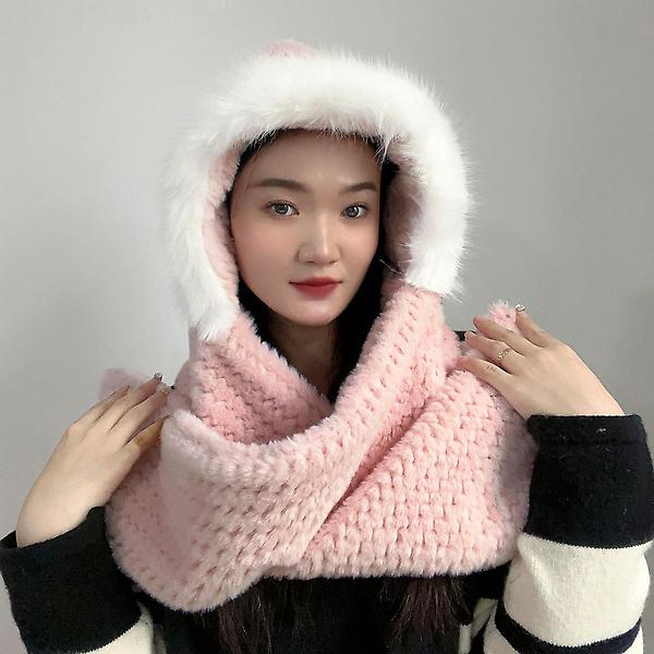  코지데잇 후드 머플러(핑크)