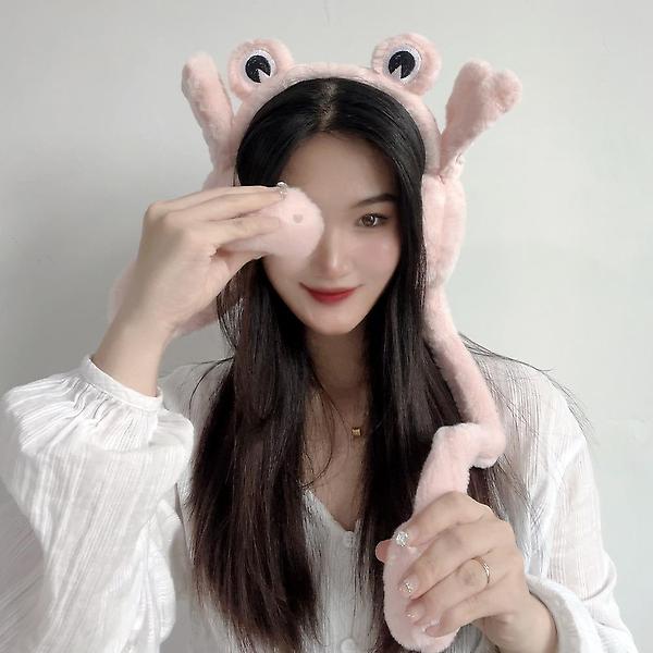  팔딱 개구리 움직이는 귀마개(핑크)