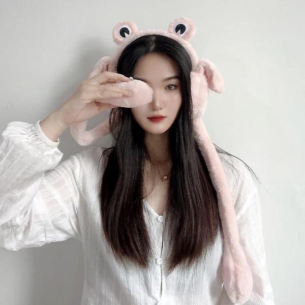  팔딱 개구리 움직이는 귀마개(핑크)