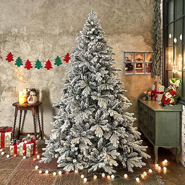 [도매토피아/TREE-00001] 210cm 눈덮힌 전나무 트리 크리스마스 중형 눈꽃트리