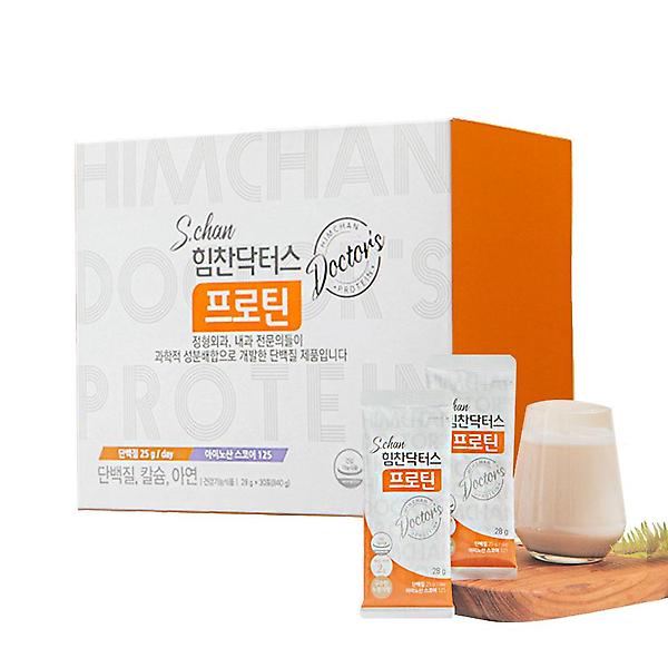  Schan 힘찬닥터스 프로틴 단백질보충제 누룽지맛 1박스 28g x 30포 보틀 증정 분리유청단백질(WPI)