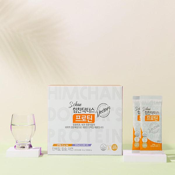  Schan 힘찬닥터스 프로틴 단백질보충제 누룽지맛 1박스 28g x 30포 보틀 증정 분리유청단백질(WPI)