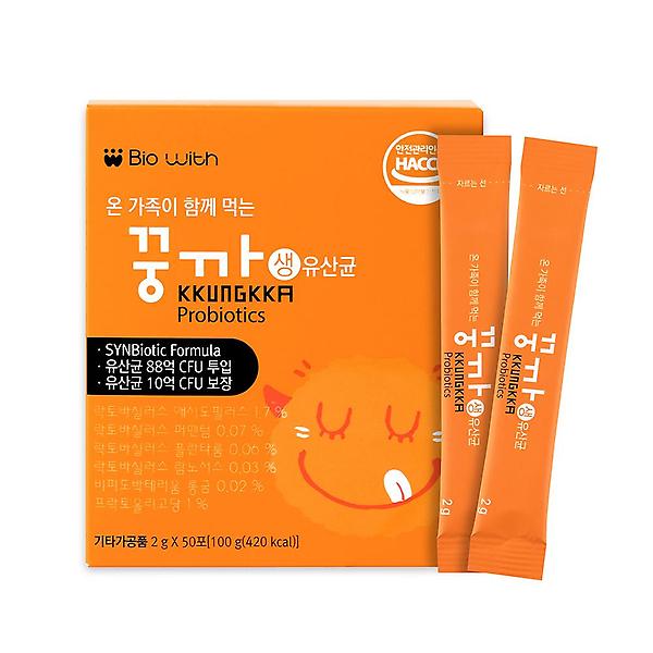 꿍까 온가족 생 유산균 2g 50포 장건강 신바이오틱스 프리바이오틱스
