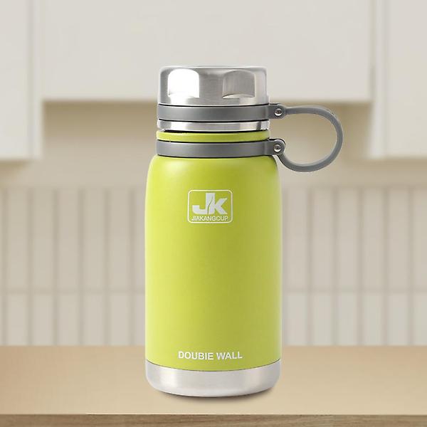  워터탱크 이중스텐 진공 보온병(600ml) (옐로우그린)