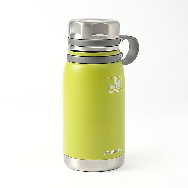  워터탱크 이중스텐 진공 보온병(600ml) (옐로우그린)