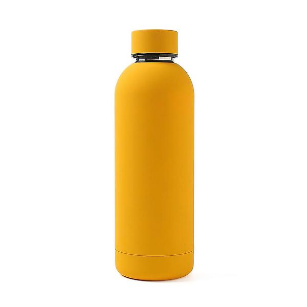  비비드 이중스텐 진공 보온병(500ml) (옐로우)