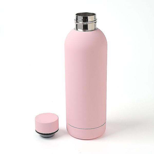  비비드 이중스텐 진공 보온병(500ml) (핑크)