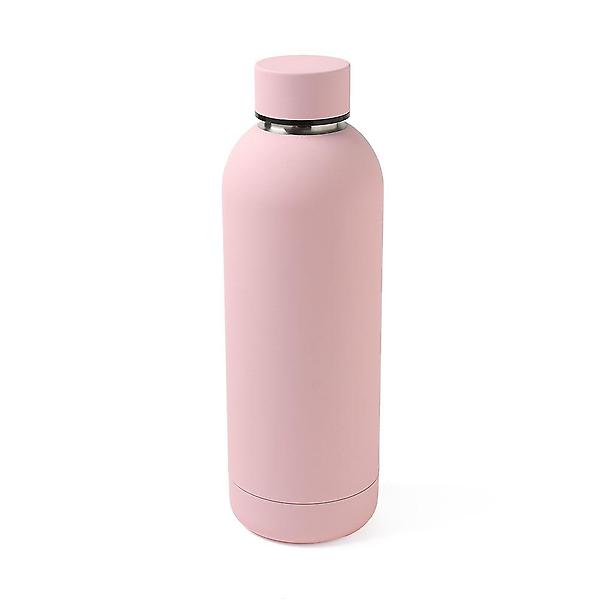  비비드 이중스텐 진공 보온병(500ml) (핑크)