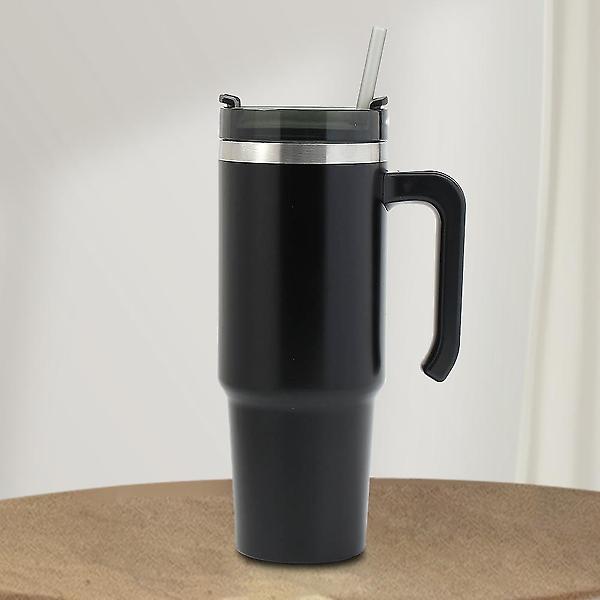  써머원 보온보냉 빨대 텀블러 자동차 보냉컵 블랙