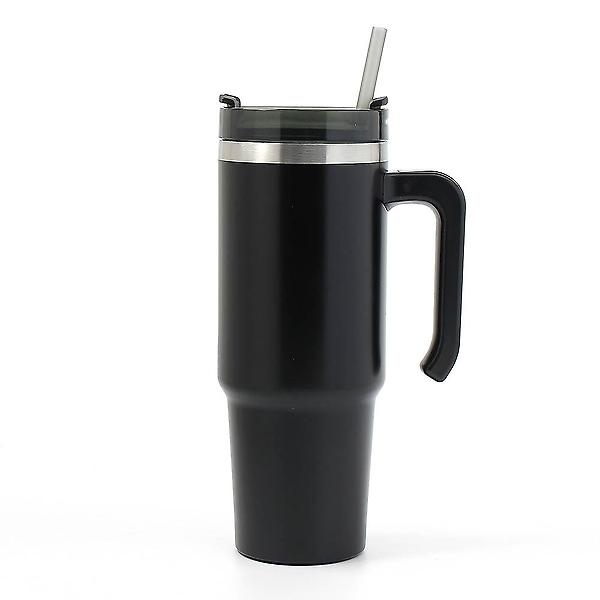  써머원 보온보냉 빨대 텀블러 자동차 보냉컵 블랙