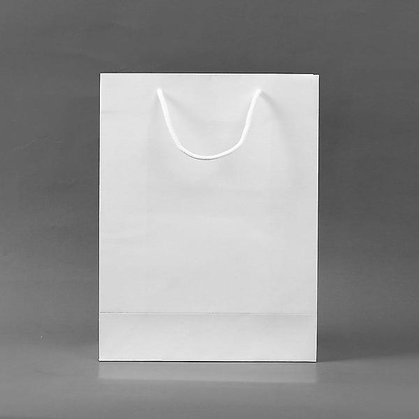  무지 세로형 쇼핑백 10p(25x33cm) (화이트) 종이백