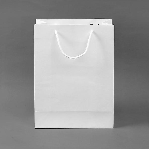  무지 세로형 쇼핑백 10p(25x33cm) (화이트) 종이백