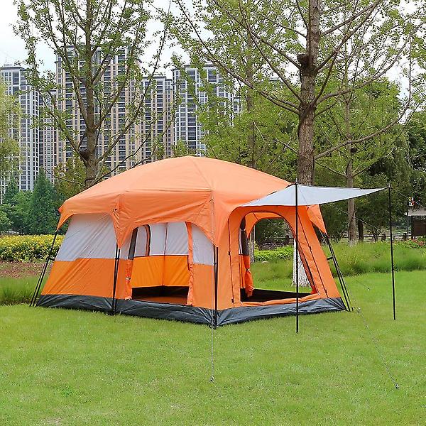 [도매토피아/TREE-00001] 패밀리캠핑 거실형 텐트 대형 사계절 리빙쉘 오렌지