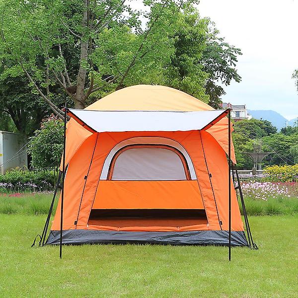 [도매토피아/TREE-00001] 패밀리캠핑 거실형 텐트 대형 사계절 리빙쉘 오렌지