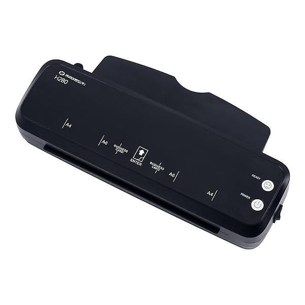  카피어랜드 퀄맥스 코팅기 무광블랙 A4 2롤러 H280 +코팅지+코너라운더+펀칭기+링