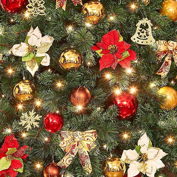  카니발 골드&레드 장식세트 270cm트리용 오너먼트