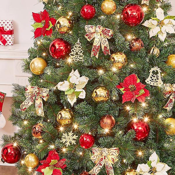  카니발 골드&레드 장식세트 270cm트리용 오너먼트