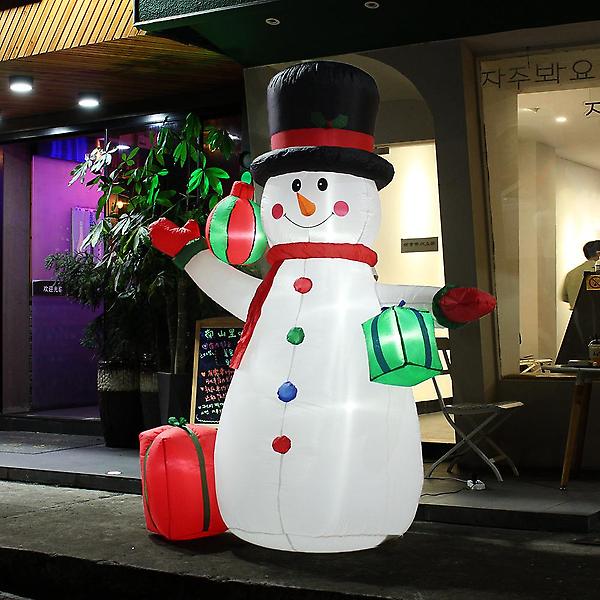  LED 에어벌룬 대형 선물가득 눈사람 야외전시 230cm