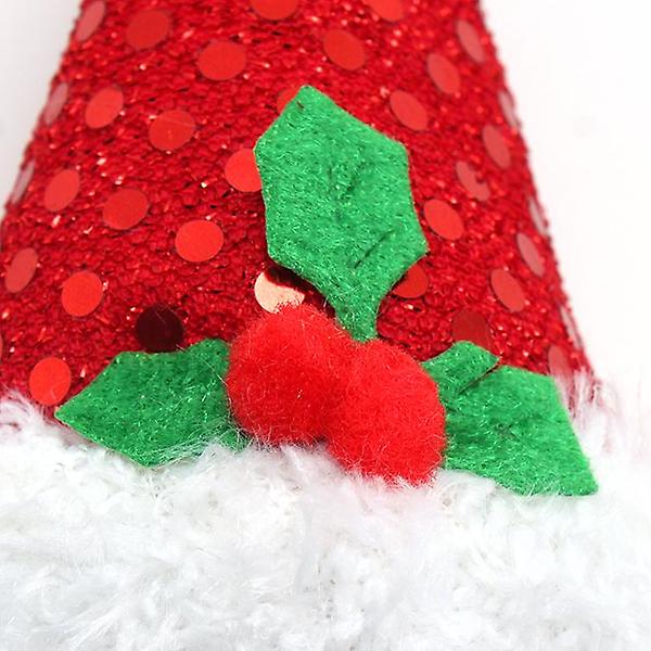 [도매토피아/TREE-00003] 산타모자 머리핀(11cm) 크리스마스 머리삔