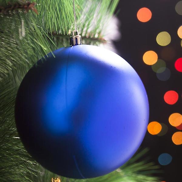 [도매토피아/TREE-00001] 12cm 블루 무광볼 트리장식 크리스마스 성탄장식