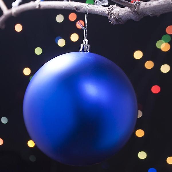 [도매토피아/TREE-00001] 12cm 블루 무광볼 트리장식 크리스마스 성탄장식