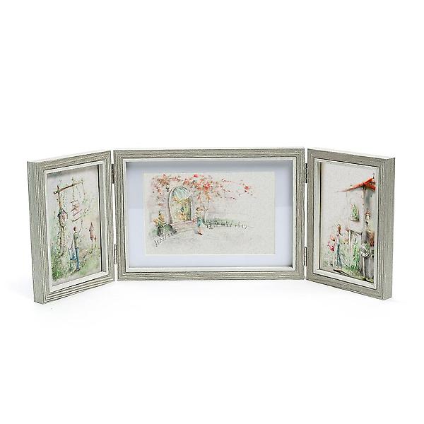  로망스 접이식 사진액자 / 3단 탁상액자