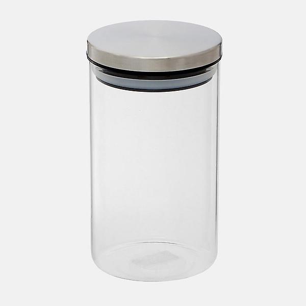  원형 유리보관용기 / 1.2L 밀폐 캐니스터