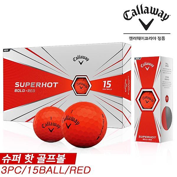 [캘러웨이/SUPER HOT 골프볼] [캘러웨이코리아정품]2020 SUPER HOT(슈퍼 핫) 골프볼 [3피스/15알][레드]