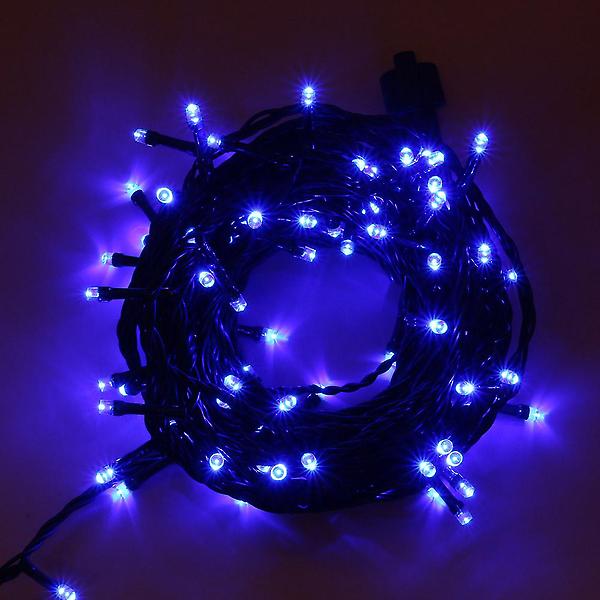 [도매토피아/TREE-00003] 100구 녹색선 LED 전구/ 10M 남색 연결형 트리전구