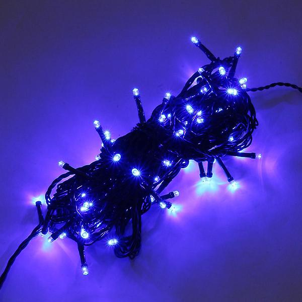 [도매토피아/TREE-00003] 100구 녹색선 LED 전구/ 10M 남색 연결형 트리전구