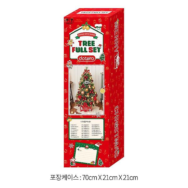 [도매토피아/TREE-00001] 120cm 골든벨 뉴리얼 솔잎 눈꽃 트리 풀세트 전구포함