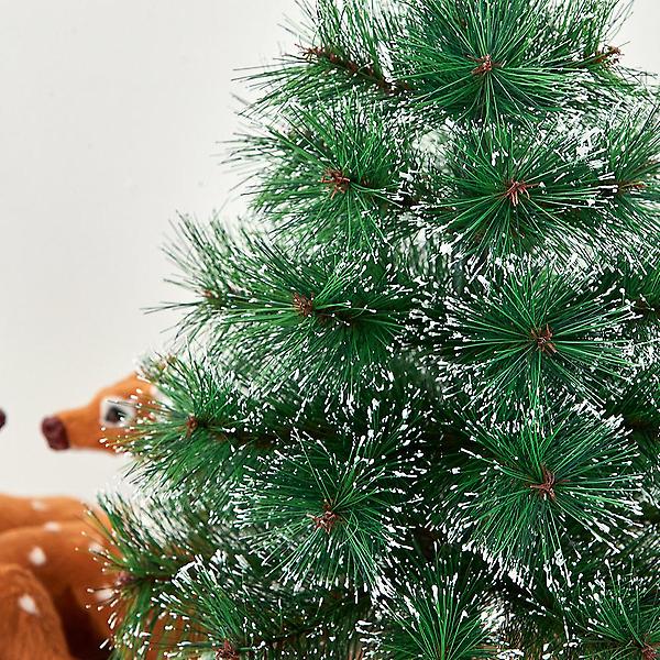 [도매토피아/TREE-00001] 60cm 뉴리얼 솔잎 눈꽃 트리 크리스마스 미니트리