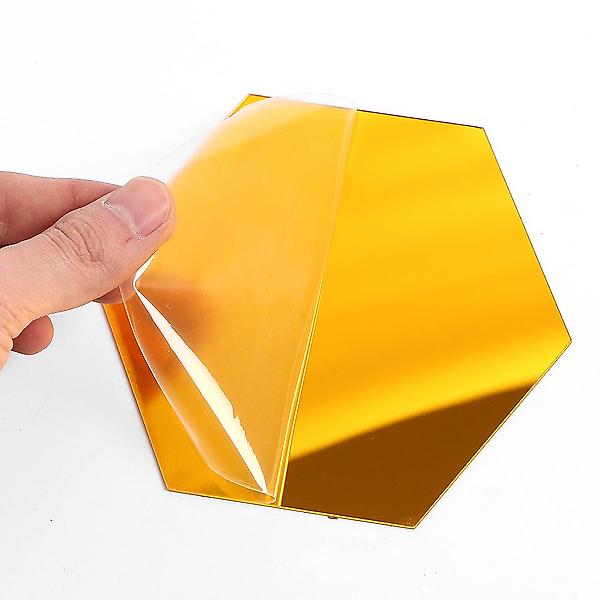  트렌디 인테리어 아크릴 거울 16p세트(12.5cm) (골드)