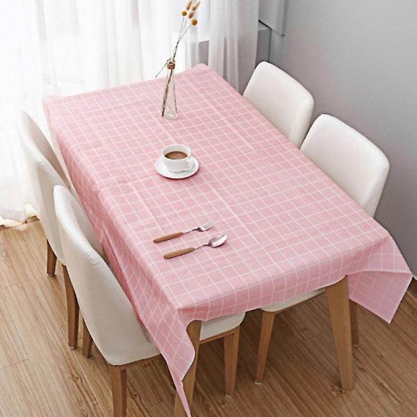 [도매토피아/홈러브 격자무늬 식탁보(핑크] 홈러브 격자무늬 식탁보(핑크) (90x137cm)
