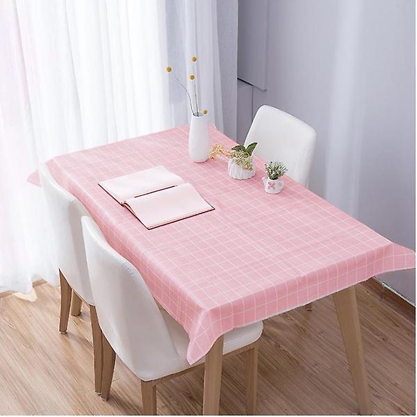 [도매토피아/홈러브 격자무늬 식탁보(핑크] 홈러브 격자무늬 식탁보(핑크) (90x137cm)