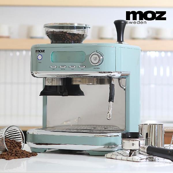 [모즈스웨덴/JC-00001] [MOZ] 모즈 프리미엄 올인원 반자동 디지털 에스프레소 커피머신 DMC-1300
