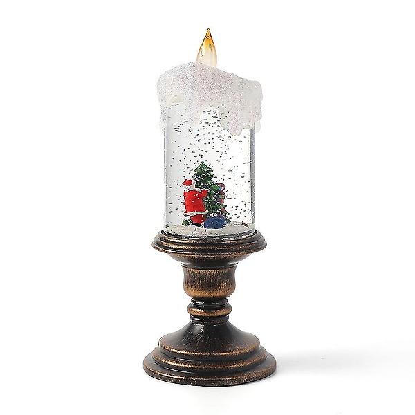 [도매토피아/TREE-00001] LED 크리스마스 스노우볼 오르골(성탄 촛대)