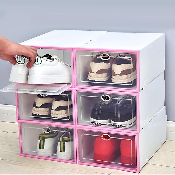 [도매토피아/DIY 슈박스 신발정리함 6] DIY 슈박스 신발정리함 6p세트(21x30cm) (핑크)