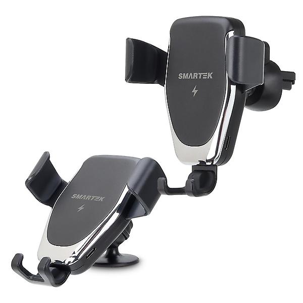  스마텍 차량용 15W 고속 무선충전 중력 거치대 ST-CD250