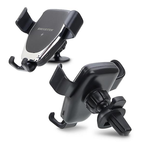  스마텍 차량용 15W 고속 무선충전 중력 거치대 ST-CD250