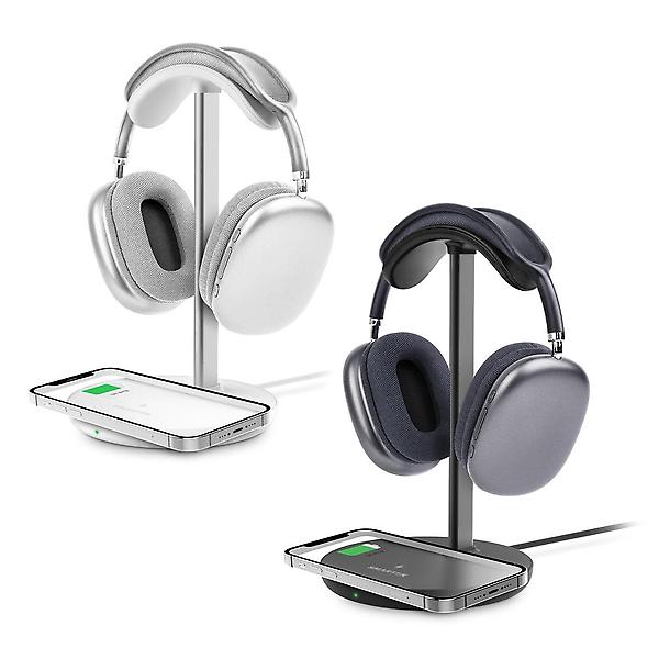  스마텍 2in1 헤드폰 무선충전 거치대 ST-HC01 (15W/고속충전/헤드셋)