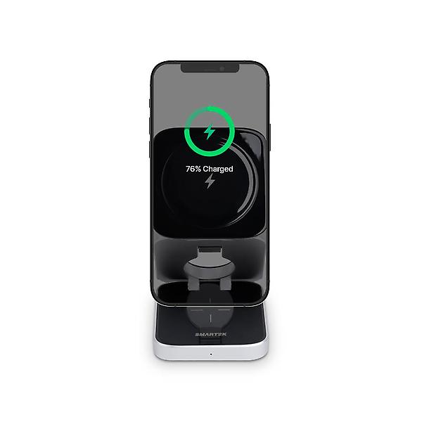  스마텍 애플 3IN1 접이식 멀티 무선거치대 ST-W20