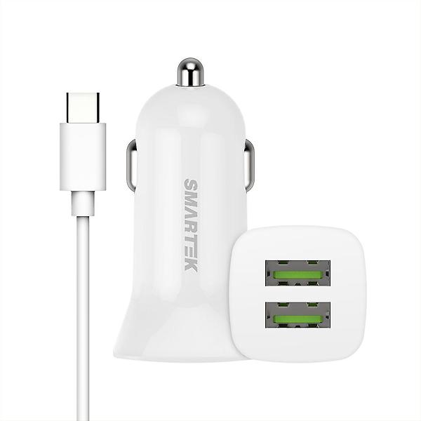  스마텍 차량용 5V USB 2포트 시거잭 충전기 SCC-5+