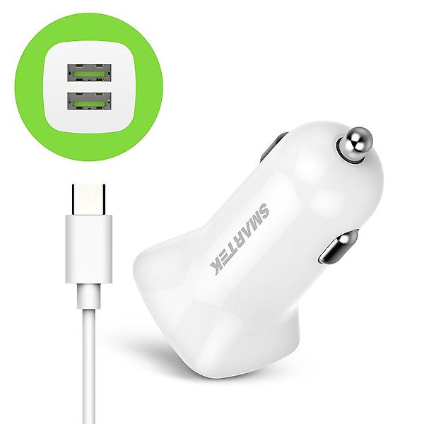  스마텍 차량용 5V USB 2포트 시거잭 충전기 SCC-5+