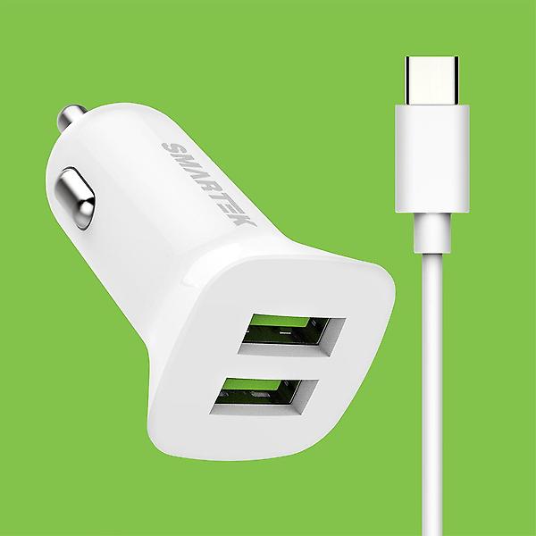  스마텍 차량용 5V USB 2포트 시거잭 충전기 SCC-5+
