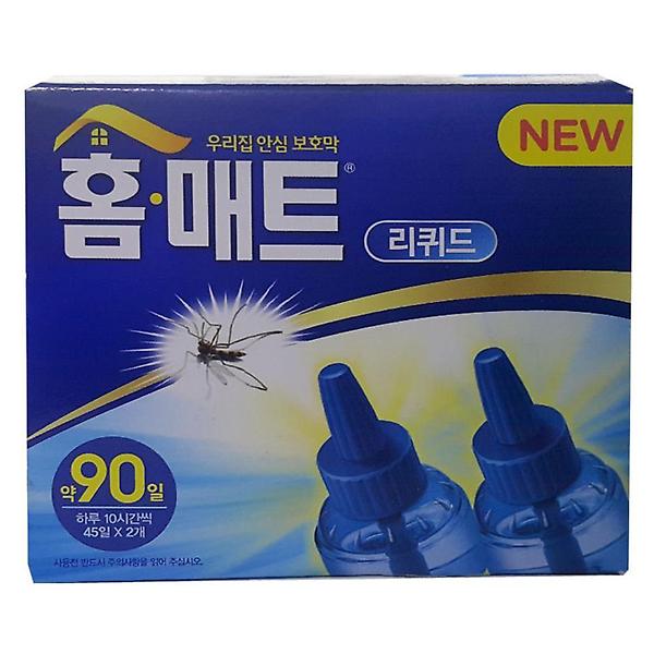  홈매트 리퀴드 모기훈증기 액체 리필 2개 액체모기향