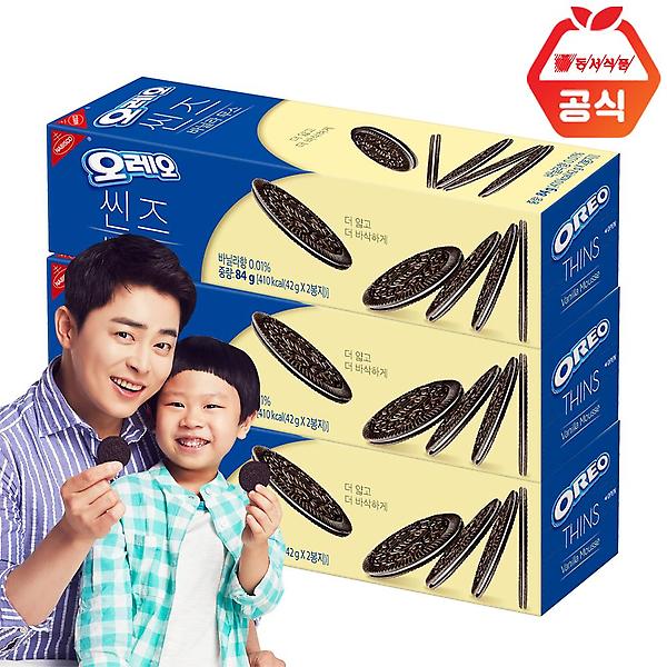  동서 오레오 씬즈 바닐라무스 84g x3개